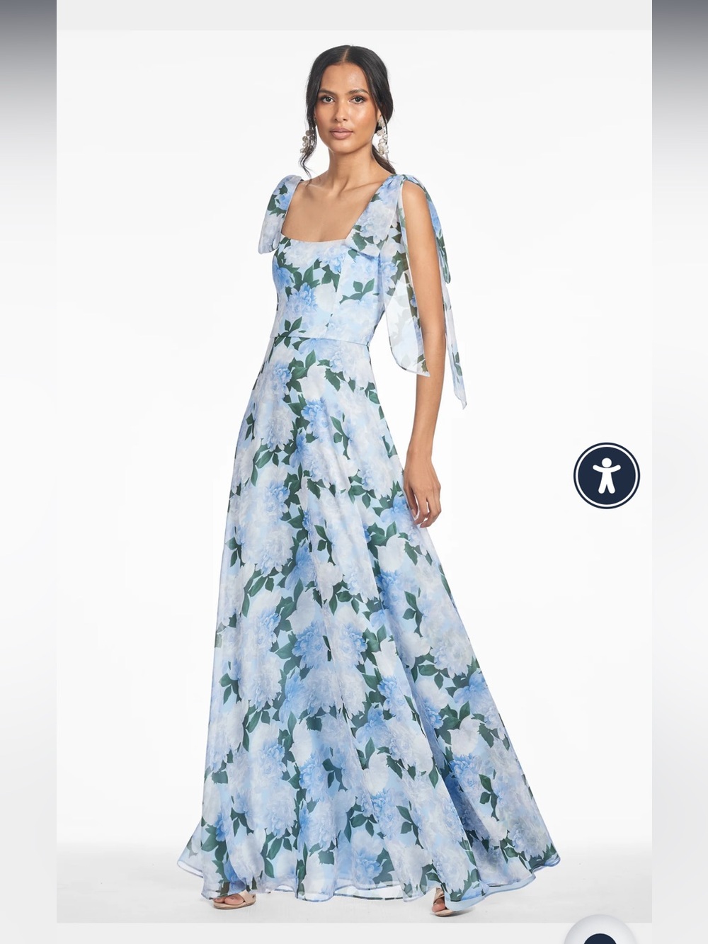 Sachin & Babi PEARL GOWN - GLACIAL PEONIES